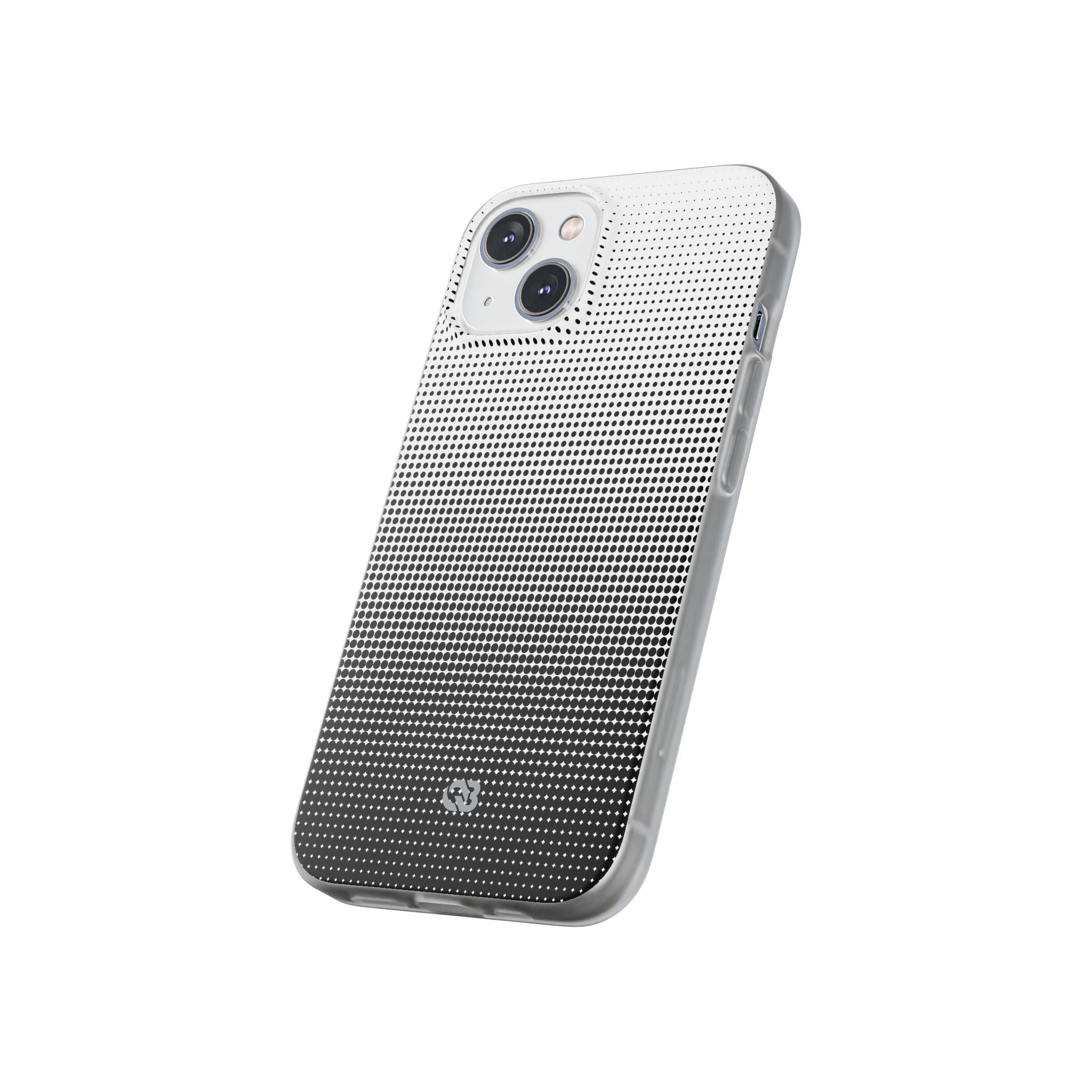 Black Lite Phone Case for iPhone - Obsidian Halftone Flux
