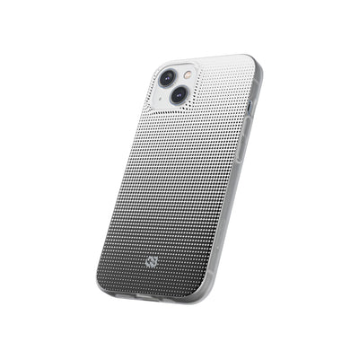 Black Lite Phone Case for iPhone - Obsidian Halftone Flux