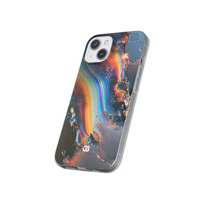 Prismatic Aura Flow · Lite Phone Case for iPhone ·  Blue