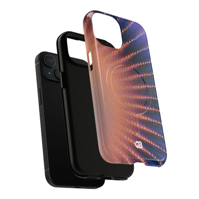 Luminous Aura Burst · Tough 2.0 Magnetic Phone Case for iPhone · Blue