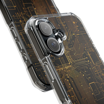 Gold Impact MagSafe Phone Case for iPhone - Amber Core Mainframe