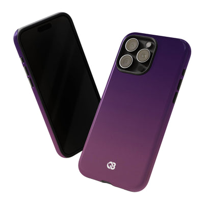 Purple Tough Phone Case for iPhone - Nocturnal Plum Fade