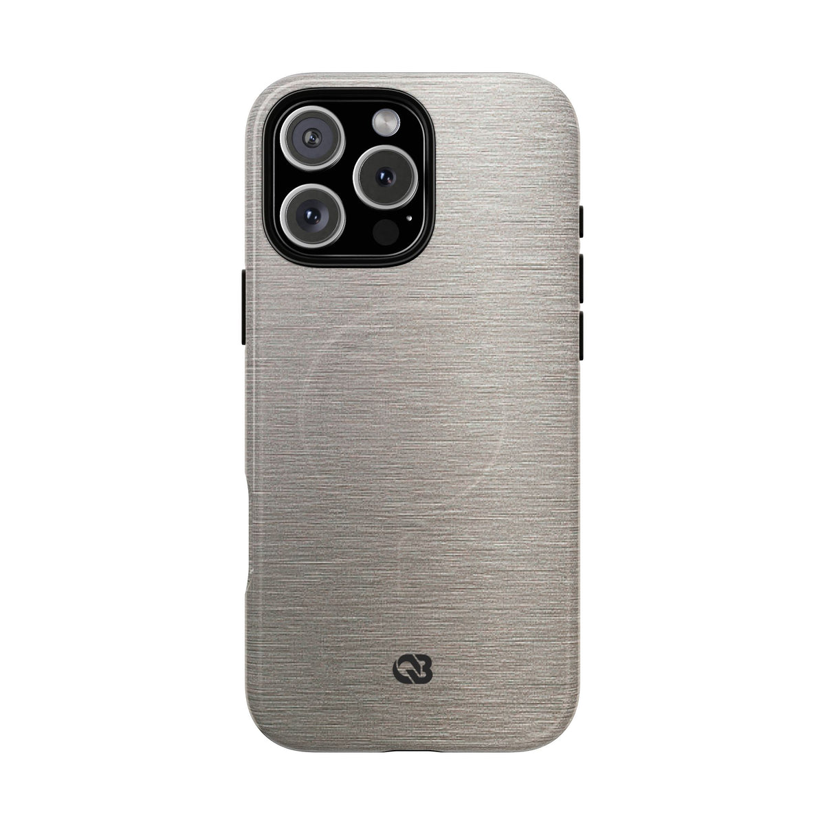 Brushed Silver Alloy · Tough 2.0 Magnetic Phone Case for iPhone · Silver