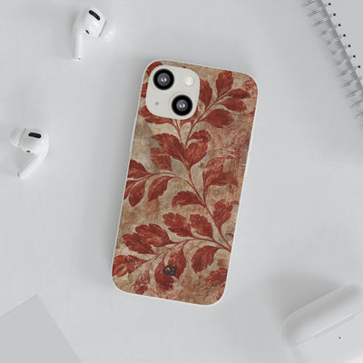 Terracotta Botanical Fresco · Lite Phone Case for iPhone ·  Red