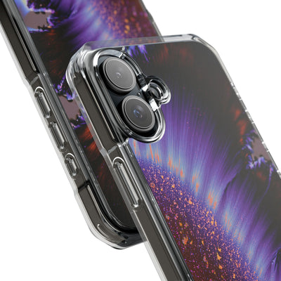 Ethereal Corona · Clear Impact Magnetic Phone Case for iPhone · Purple