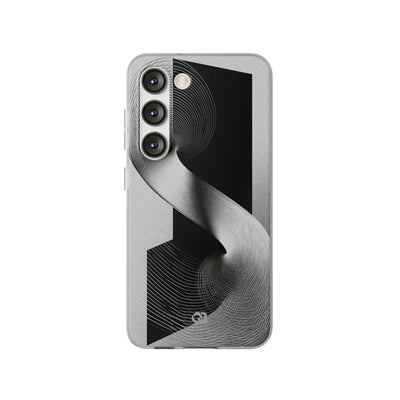 Grey Lite Phone Case for Samsung - Obsidian Moiré Wave