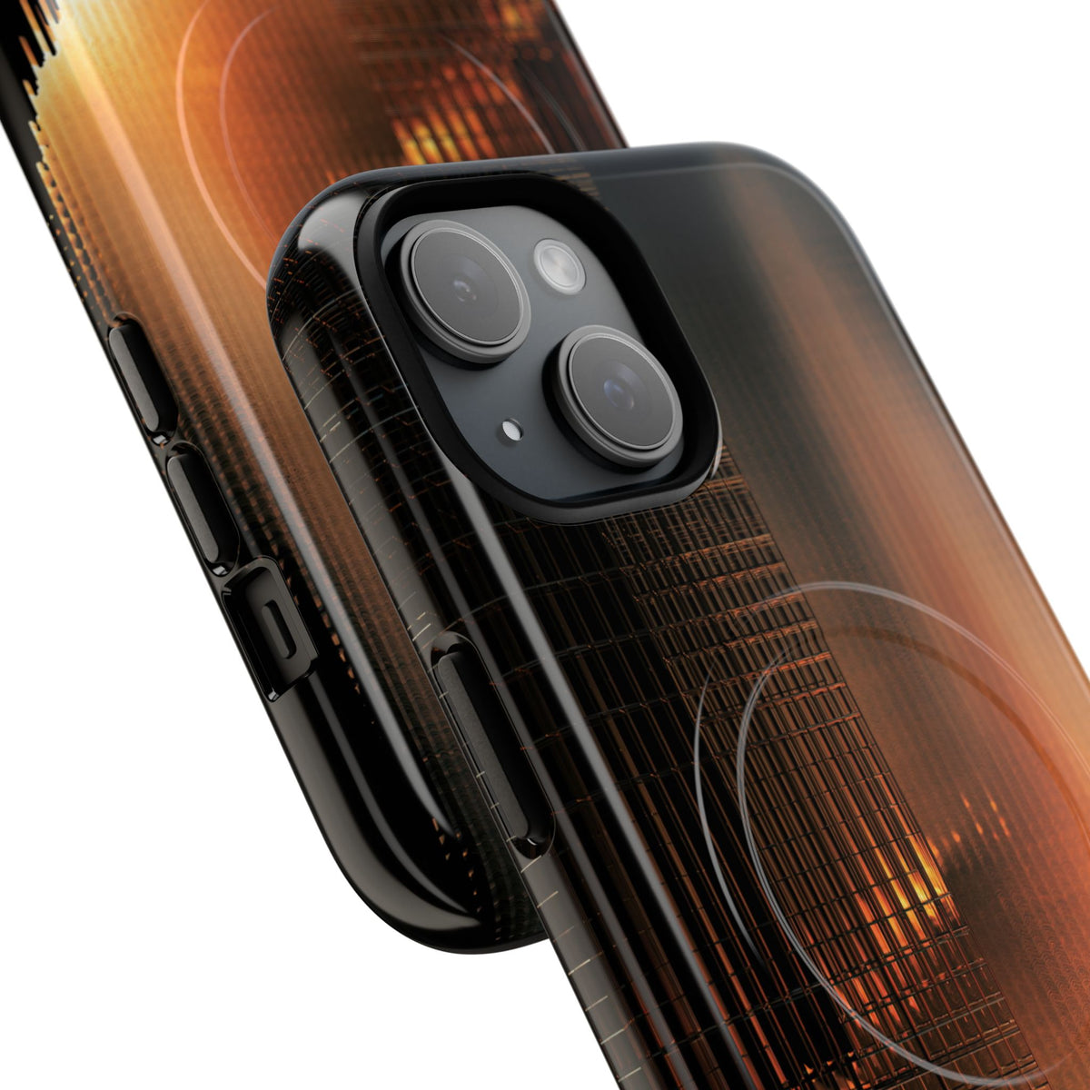 Luminous Grid · Tough 2.0 Magnetic Phone Case for iPhone · Black