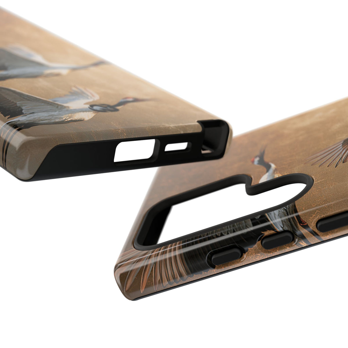 Golden Crane Flight · Tough Phone Case for Samsung · Gold