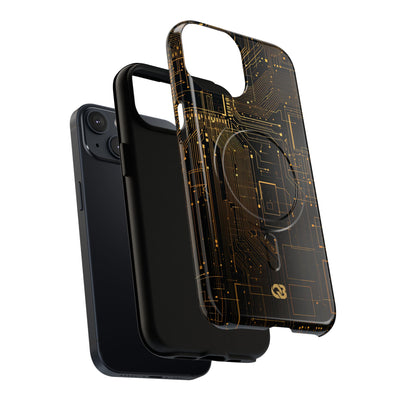 Gold Tough 2.0 Magsafe Phone Case for iPhone - Amber Core Mainframe