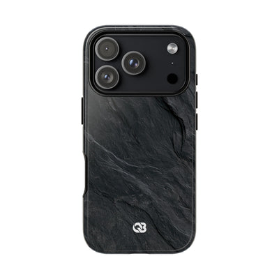 Dark Slate Strata · Tough Phone Case for iPhone · Black