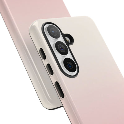Pink Tough Phone Case for Samsung - Frosted Blush Horizon
