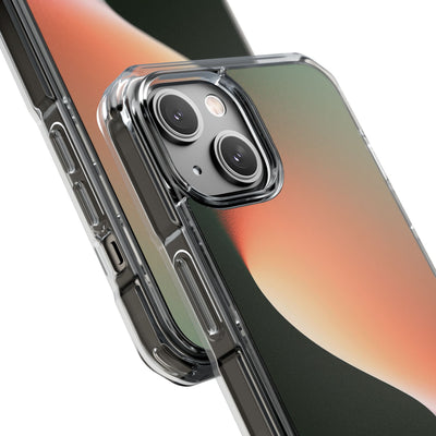 Luminous Arc · Clear Impact Magnetic Phone Case for iPhone · Green
