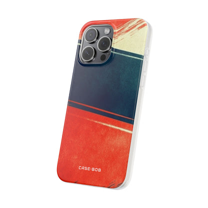 Blaues diagonales Bewegungsmuster iPhone 15 Pro Max Case - Soft