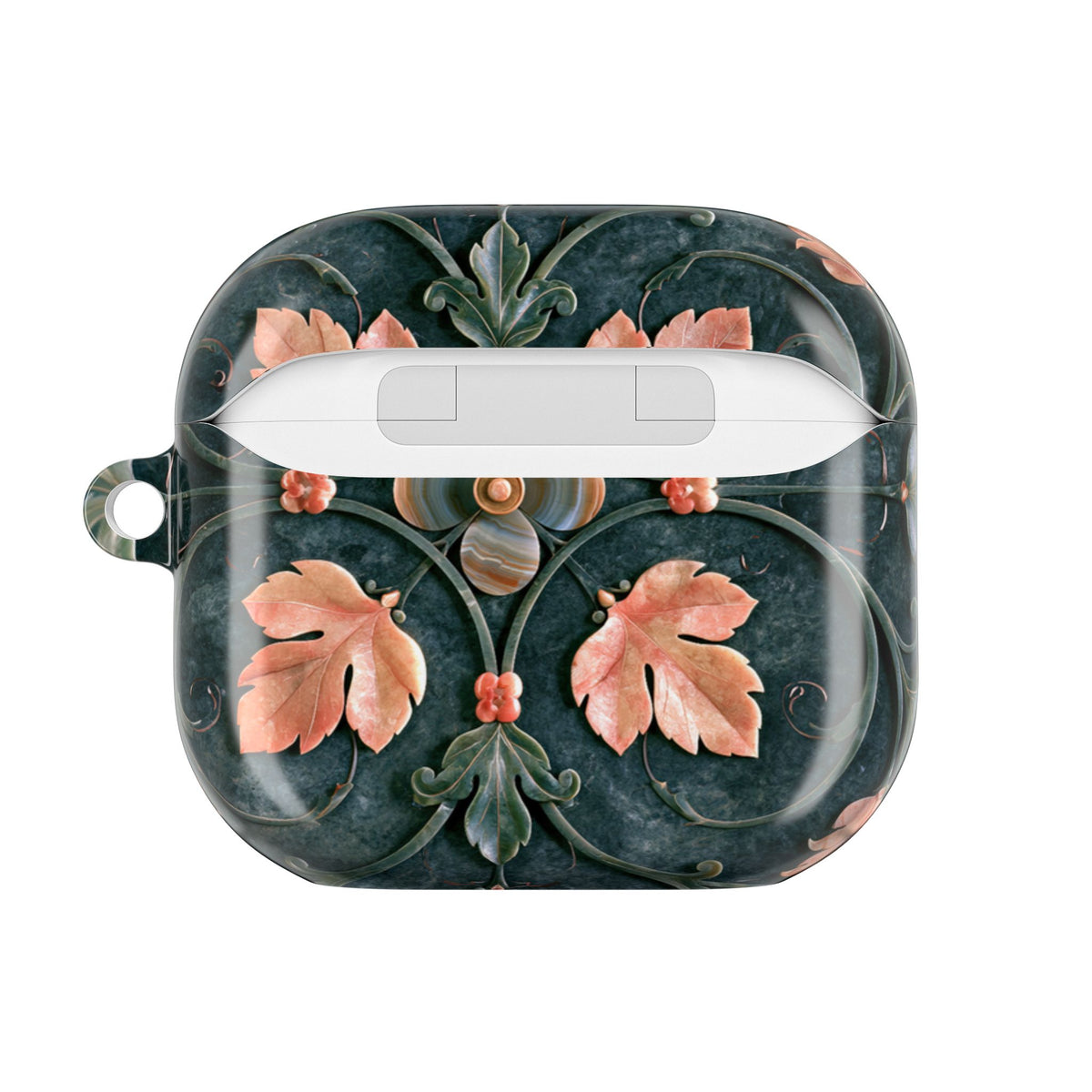 Florentine Rose Arabesque · Hard Case for AirPods & AirPods Pro · Green