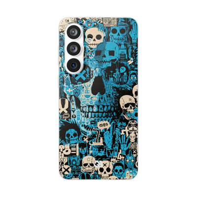 Electric Skull Graffiti · Lite Phone Case for Samsung · Blue