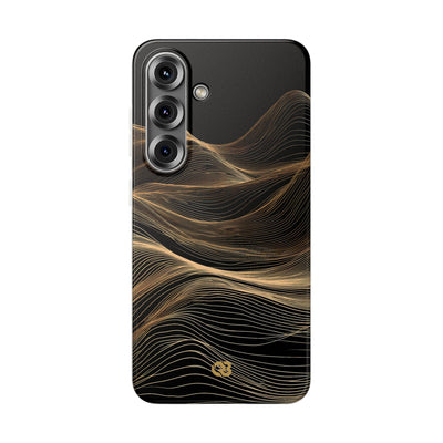 Black Lite Phone Case for Samsung - Copper Topo Ridge