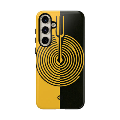 Yellow Tough Phone Case for Samsung - Voltage Sector Pulse