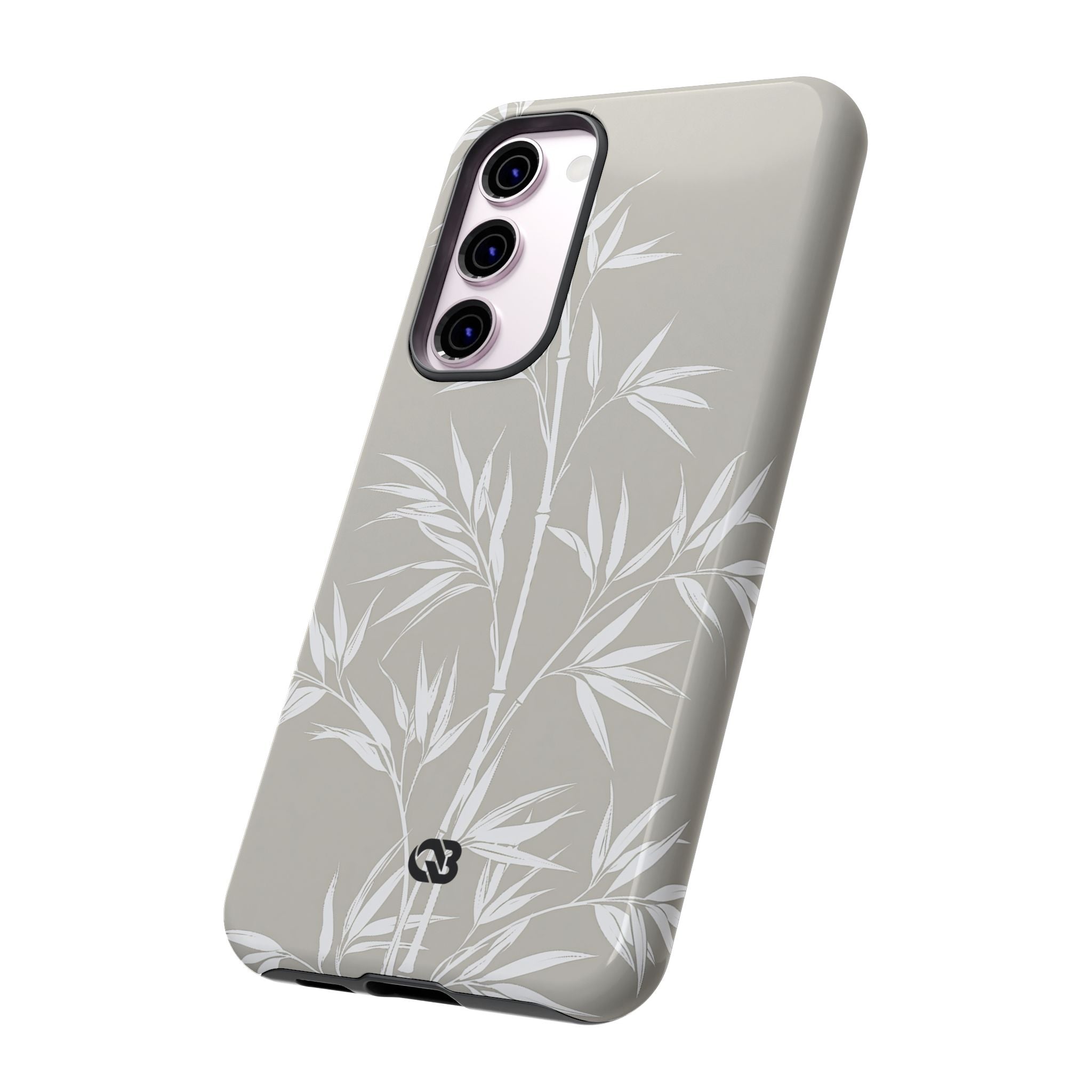 Beige Tough Phone Case for Samsung - Sandstone Bamboo Stalks