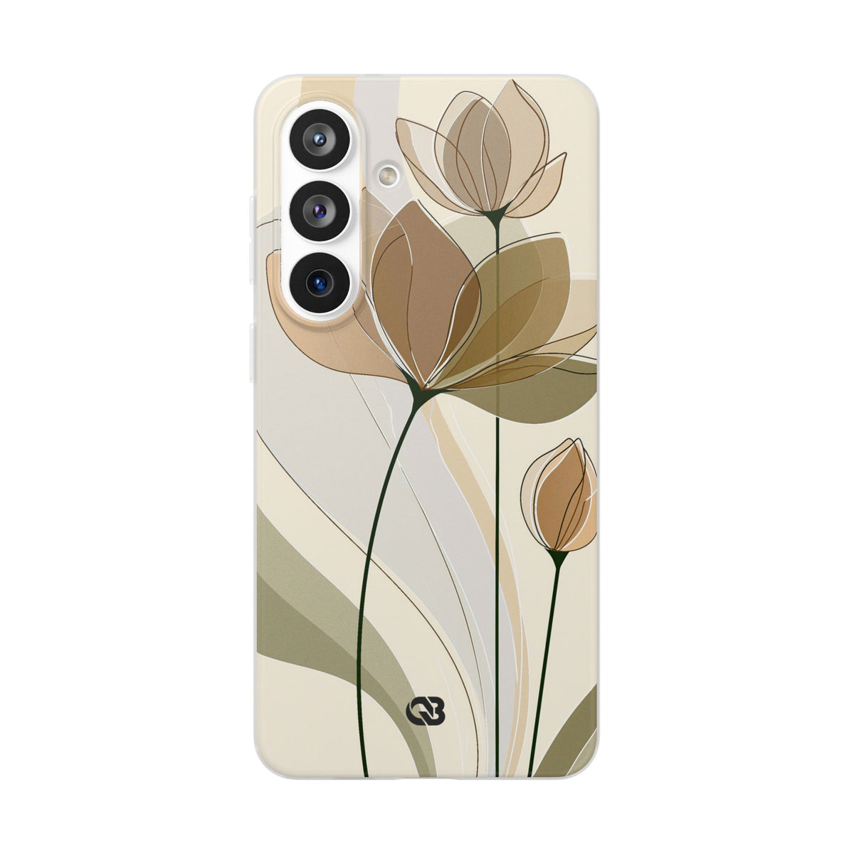 Translucent Petal Contour · Lite Phone Case for Samsung · Beige