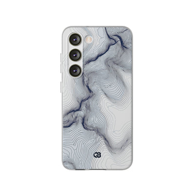 Nordic Ridge Contour · Lite Phone Case for Samsung · White