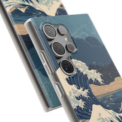 Cresting Blue Wave Samsung S24 Ultra -pehmeä suojakotelo