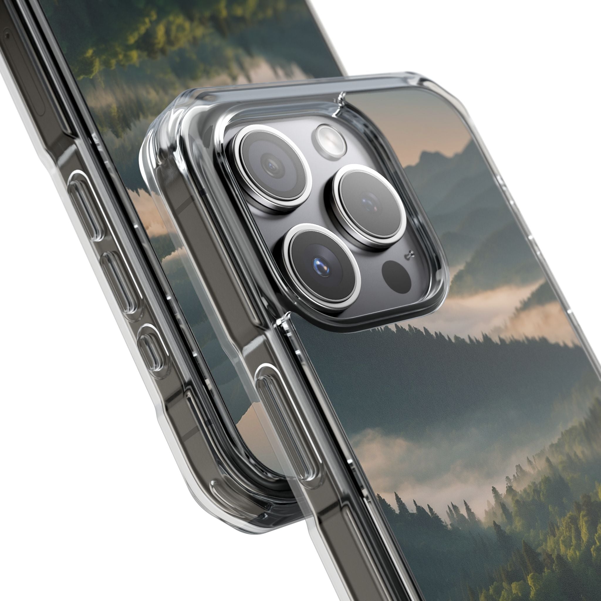 Foggy Mountain Ridge · Impact Handyhülle für iPhone · Magsafe
