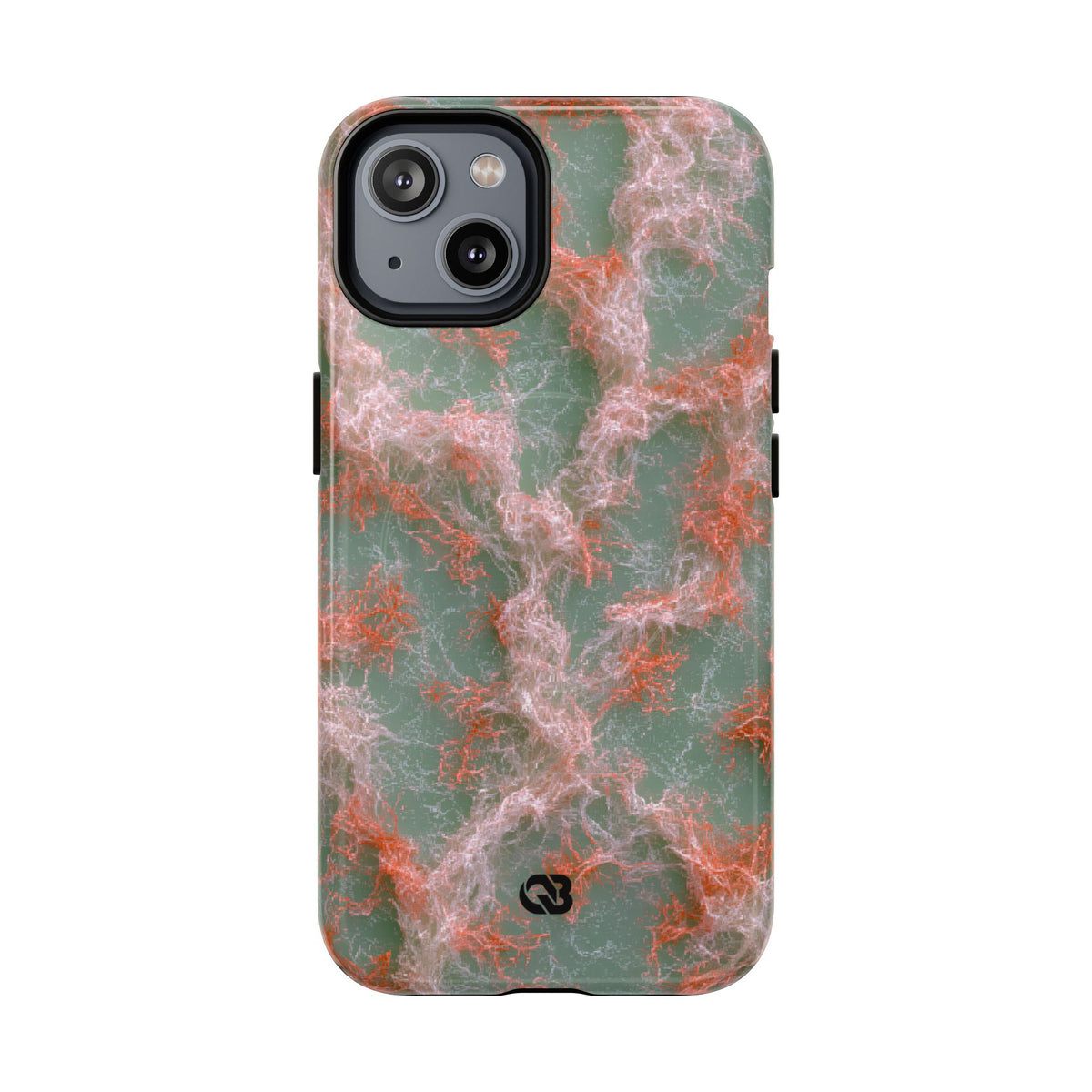 Coral Pixel Matrix · Tough 2.0 Magnetic Phone Case for iPhone · Green