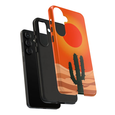 Scorched Saguaro Sunset · Tough Phone Case for Samsung