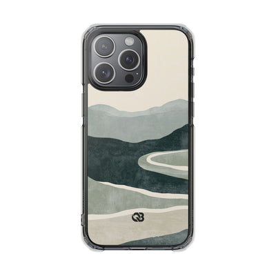 Green Impact MagSafe Phone Case for iPhone - Misty Sage Valley