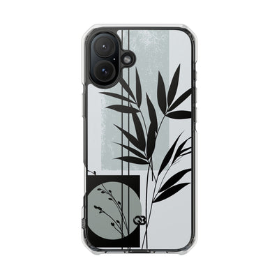 Grey Impact MagSafe Phone Case for iPhone - Sage Bamboo Noir