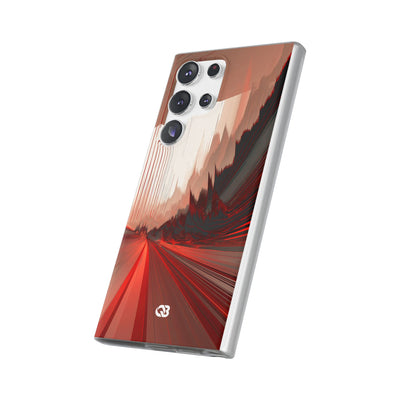 Red Lite Phone Case for Samsung - Crimson Pulse Horizon