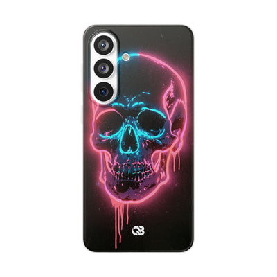 Neon Drip Skull · Lite Phone Case for Samsung · Black