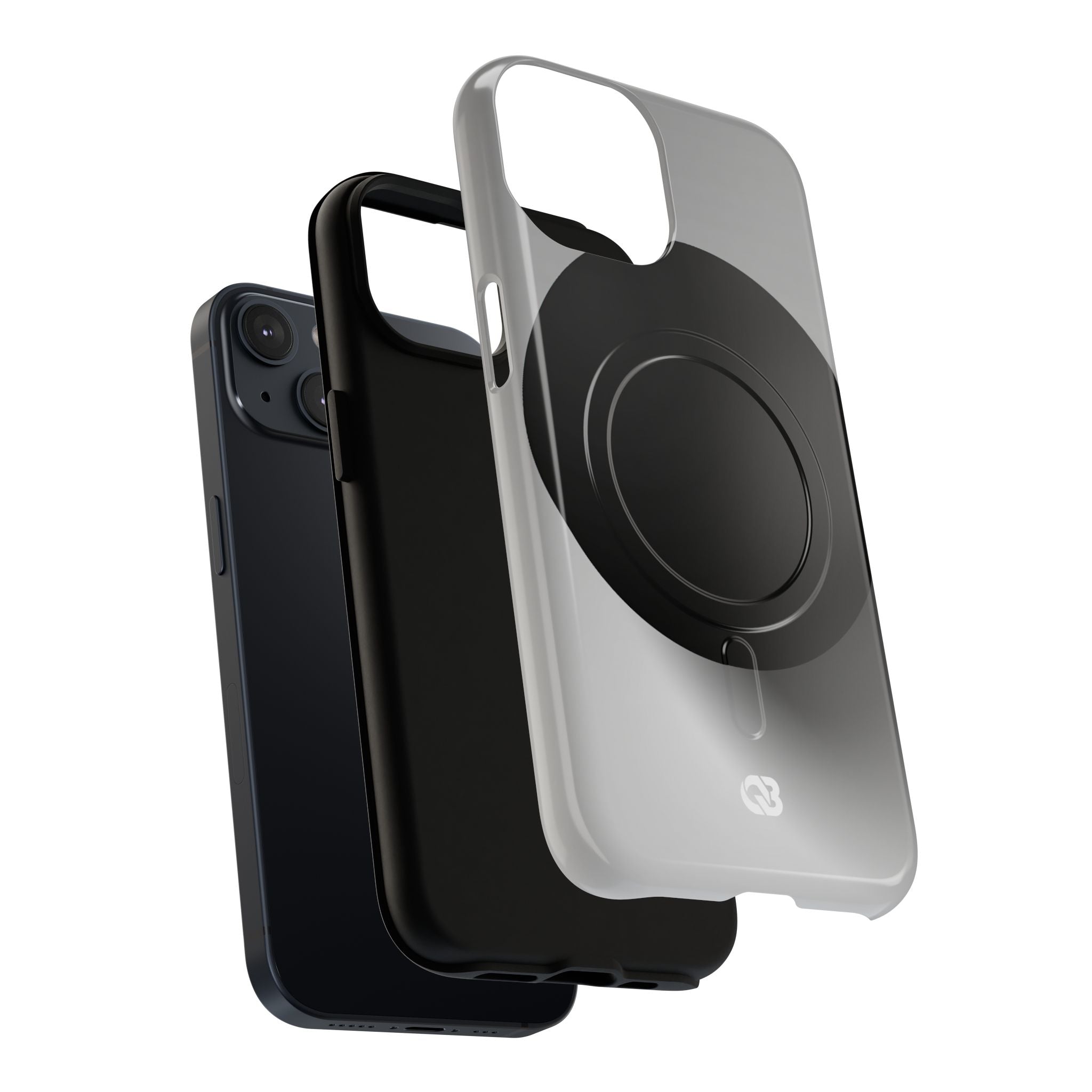 Grey Tough 2.0 Magsafe Phone Case for iPhone - Matte Onyx Sphere