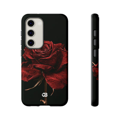 Crimson Noir Rose · Tough Phone Case for Samsung · Black
