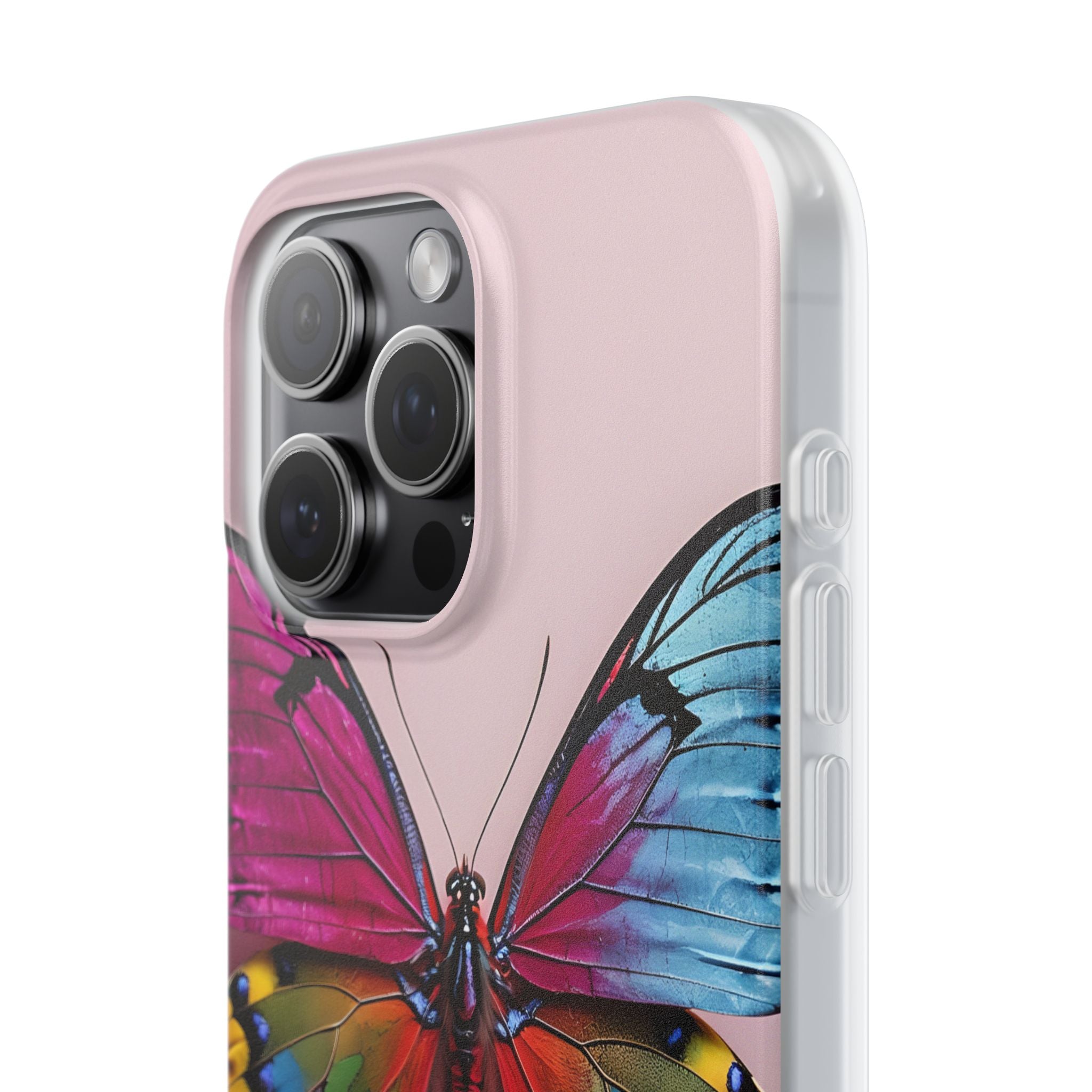 Vivid Butterfly iPhone 15 Pro Max Case - Soft