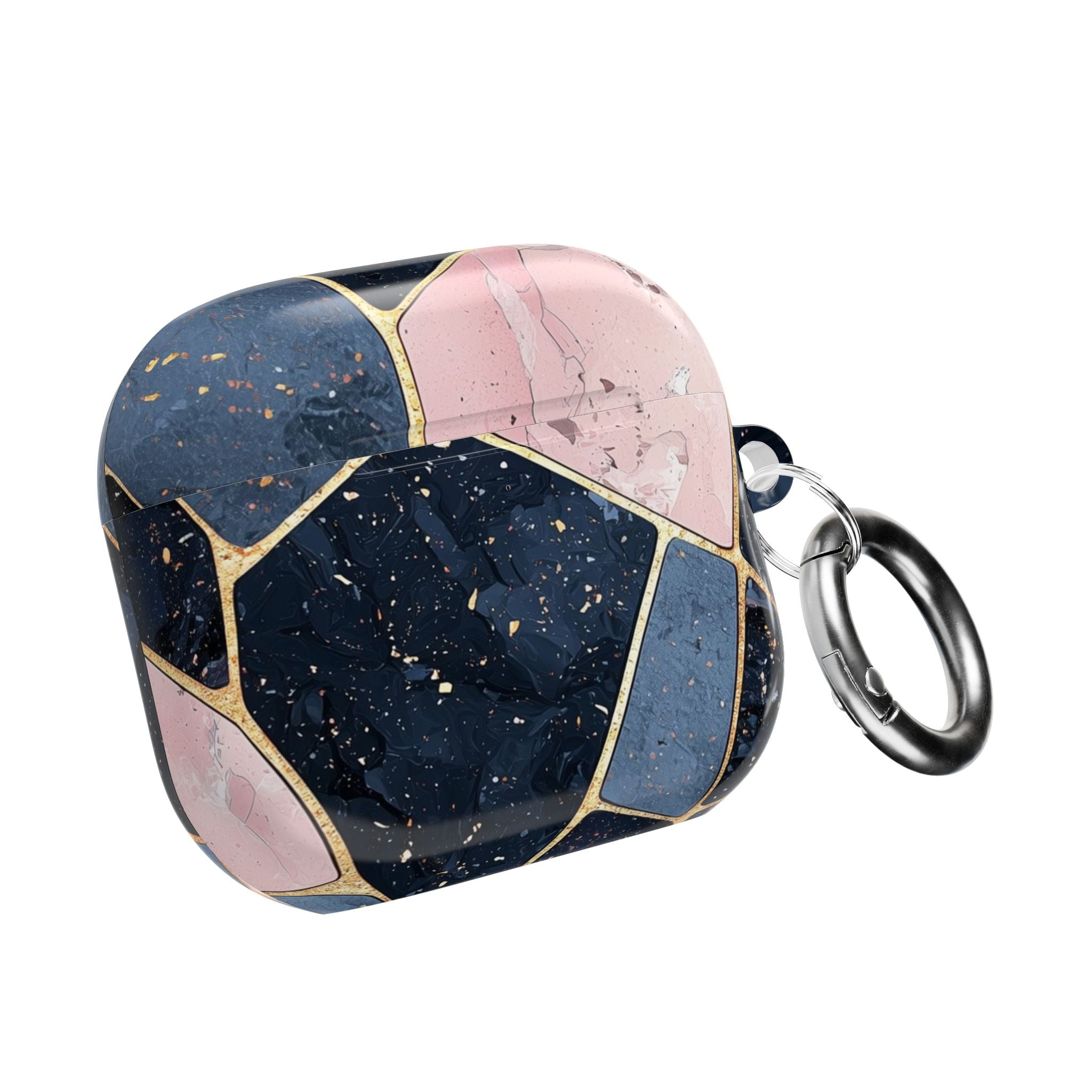 Golden Mosaic Navy - AirPods Cover