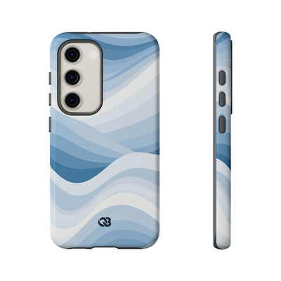 Blue Tough Phone Case for Samsung - Glacial Indigo Flow