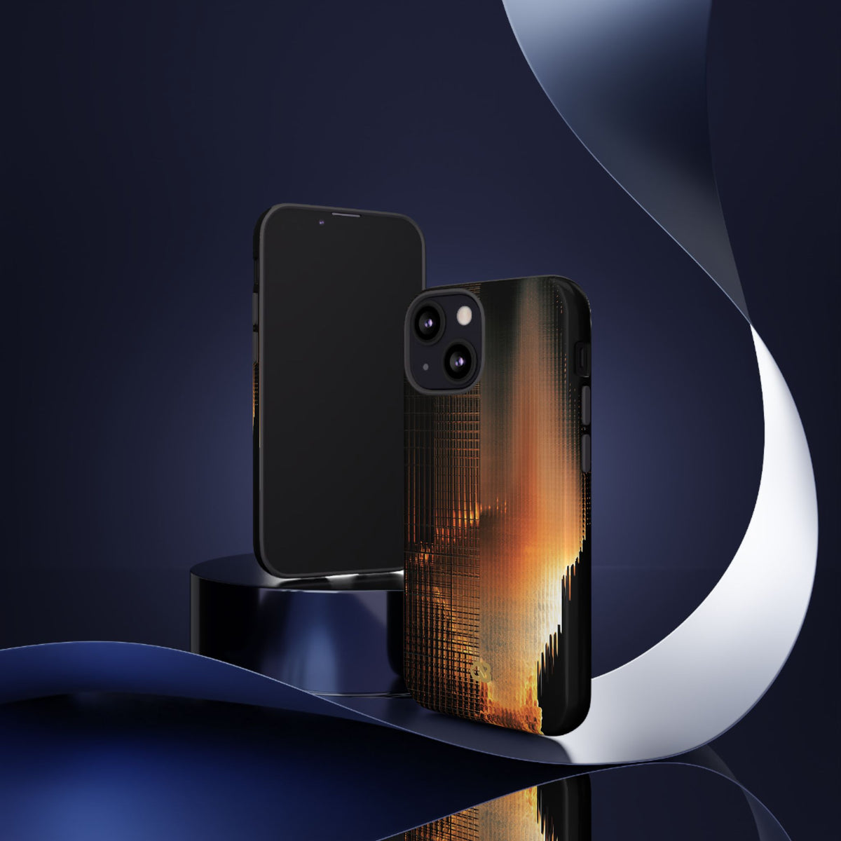 Luminous Grid · Tough Phone Case for iPhone · Black