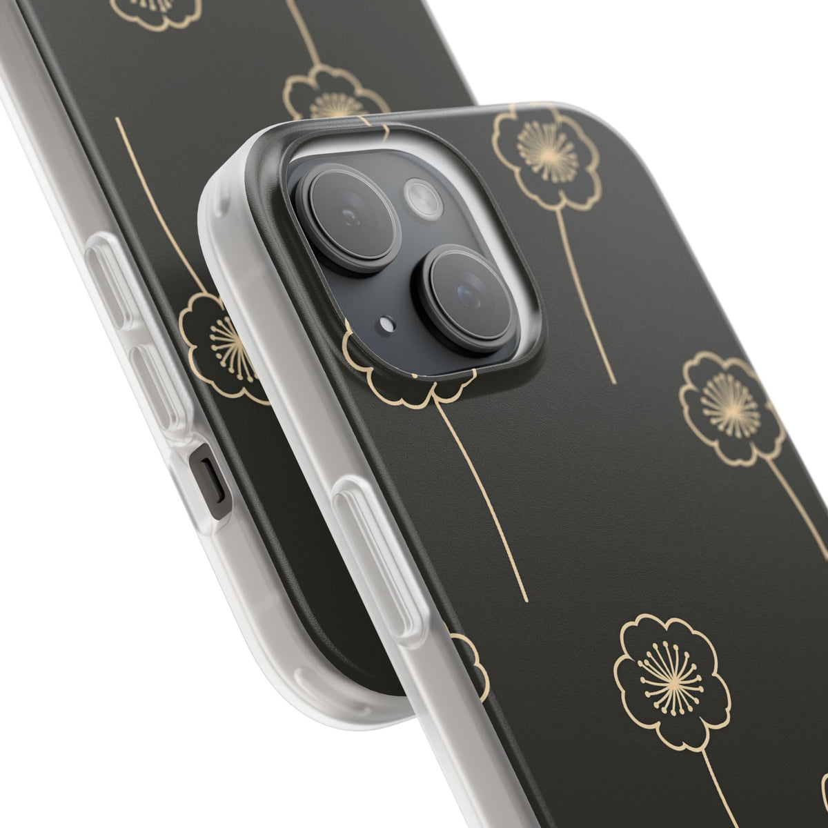 Nocturne Bloom Contours · Lite Phone Case for iPhone ·  Black