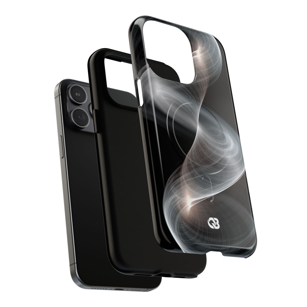 Luminous Vortex · Tough 2.0 Magnetic Phone Case for iPhone · Black