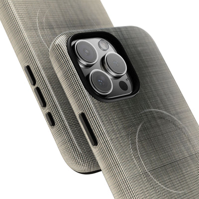 Beige Tough 2.0 Magsafe Phone Case for iPhone - Carbon Screen Grid