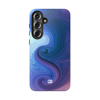 Azure Fluid Swirl · Tough Phone Case for Samsung · Blue
