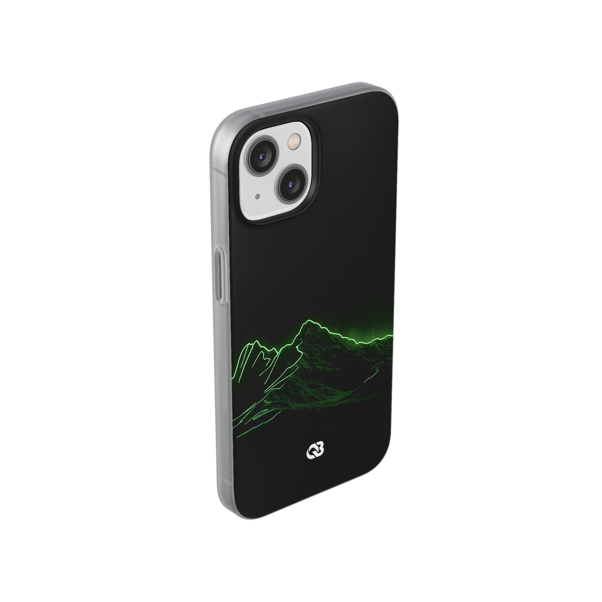 Nordic Mountain Contour · Lite Phone Case for iPhone ·  Black