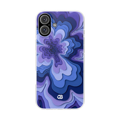 Periwinkle Strata Bloom · Lite Phone Case for iPhone ·  Purple