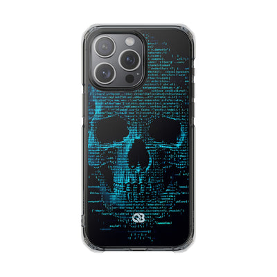 Cyan Glitch Skull · Impact Custodia per iPhone · Magsafe