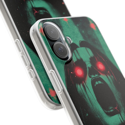 Crimson Emerald Scream · Soft Phone Case for iPhone