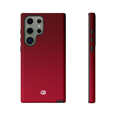Red Tough Phone Case for Samsung - Crimson Velvet Fade