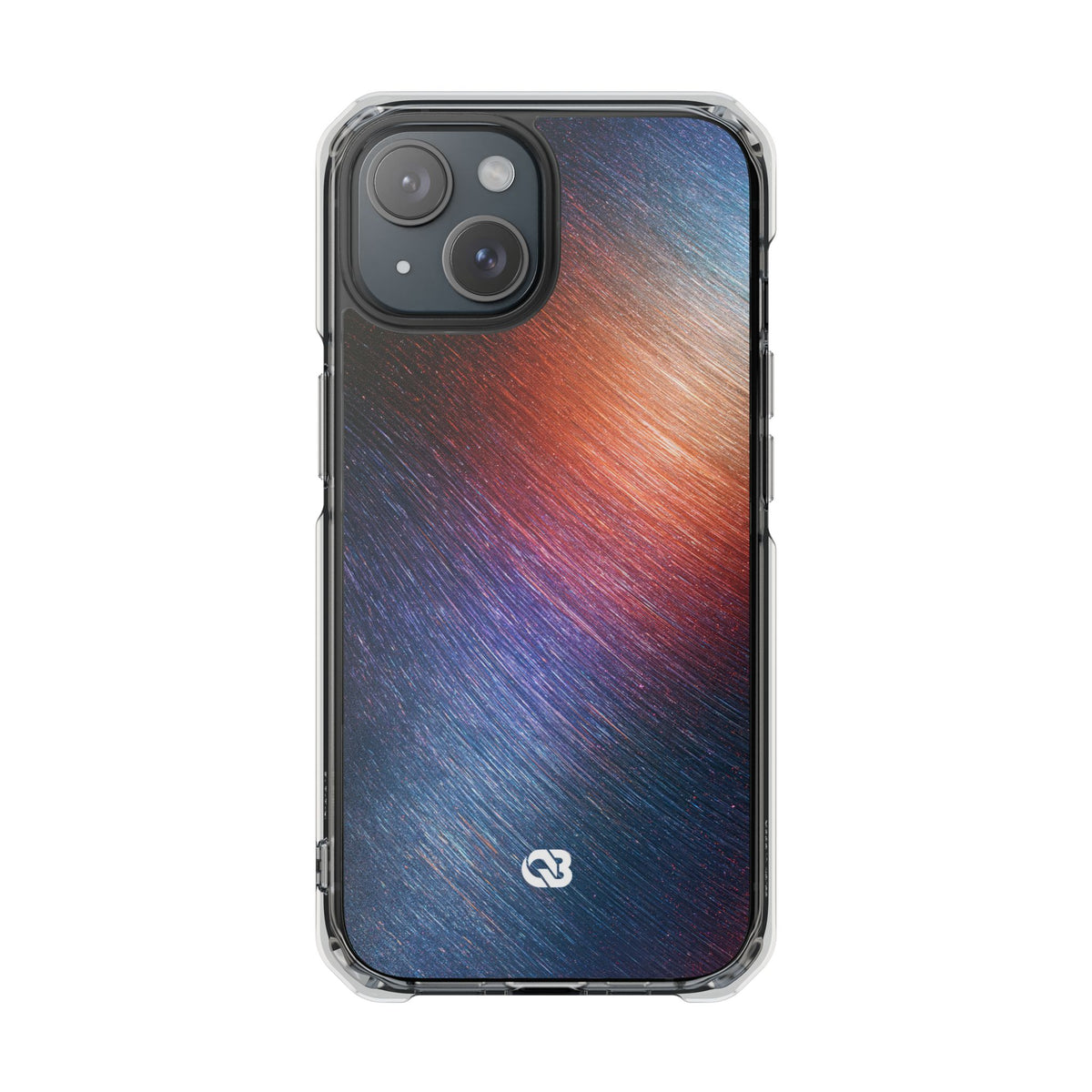 Radiant Energy Stream · Clear Impact Magnetic Phone Case for iPhone · Blue