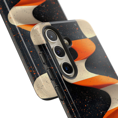 Orange Grit Twist · Tough Phone Case for Samsung