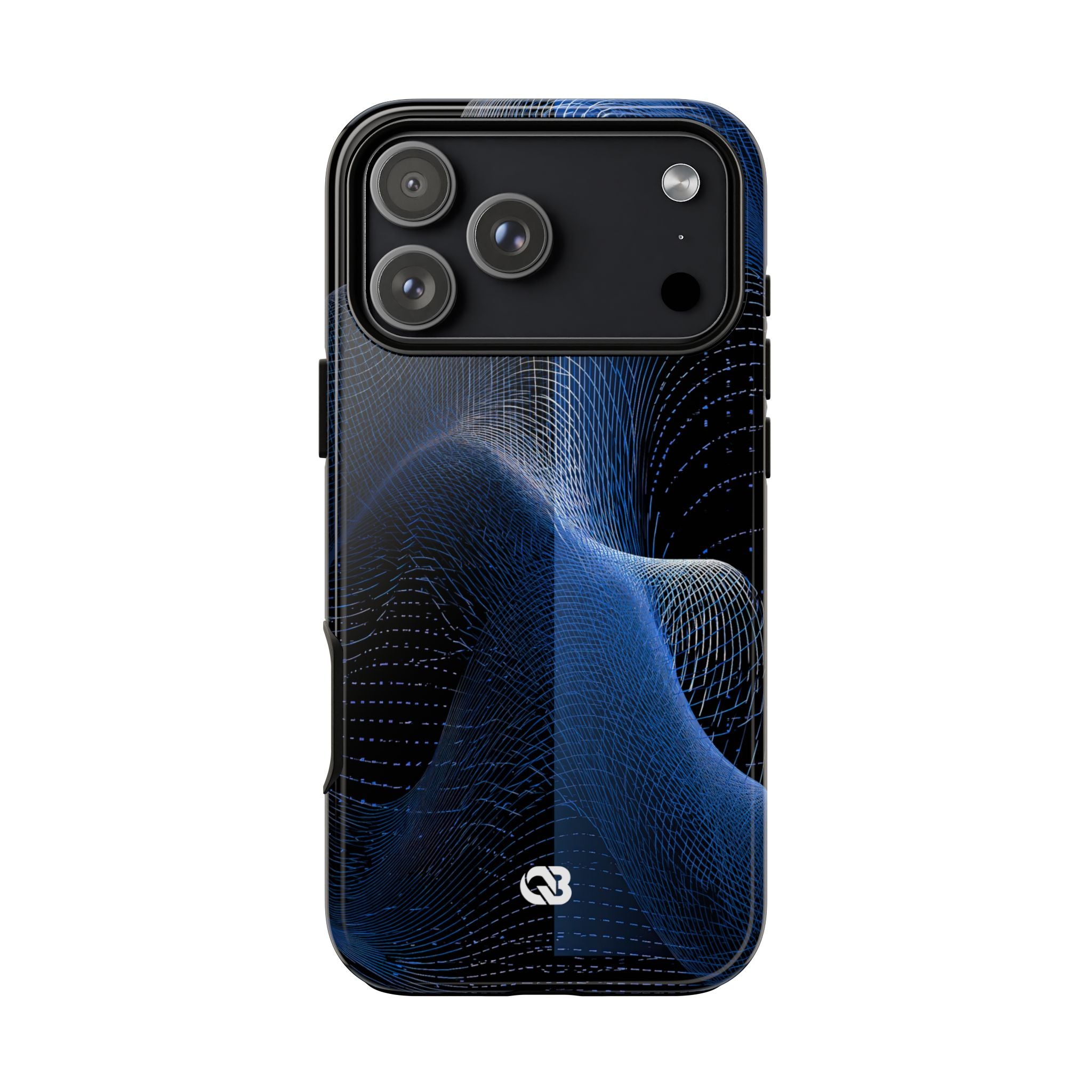 Blue Tough Phone Case for iPhone - Electric Blue Flux